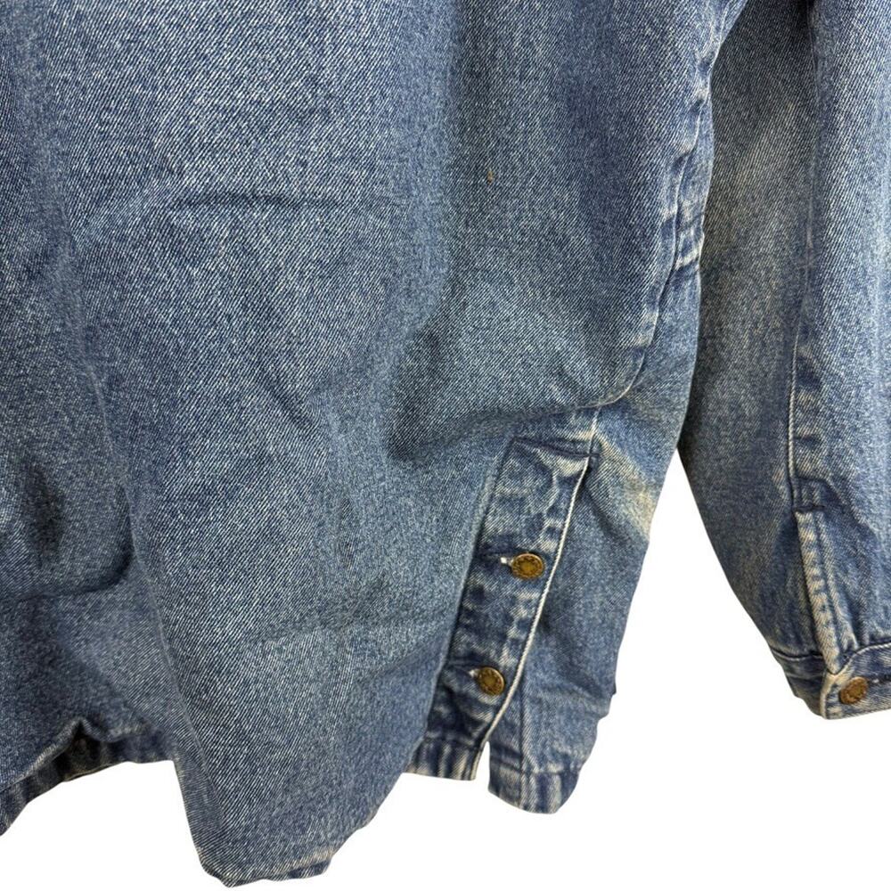 Blue Denim Jacket with Tan Collar - Picture 11 of 16